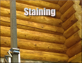  Carroll County, Kentucky Log Home Staining